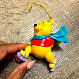 Ice skating Pooh bear ornament
